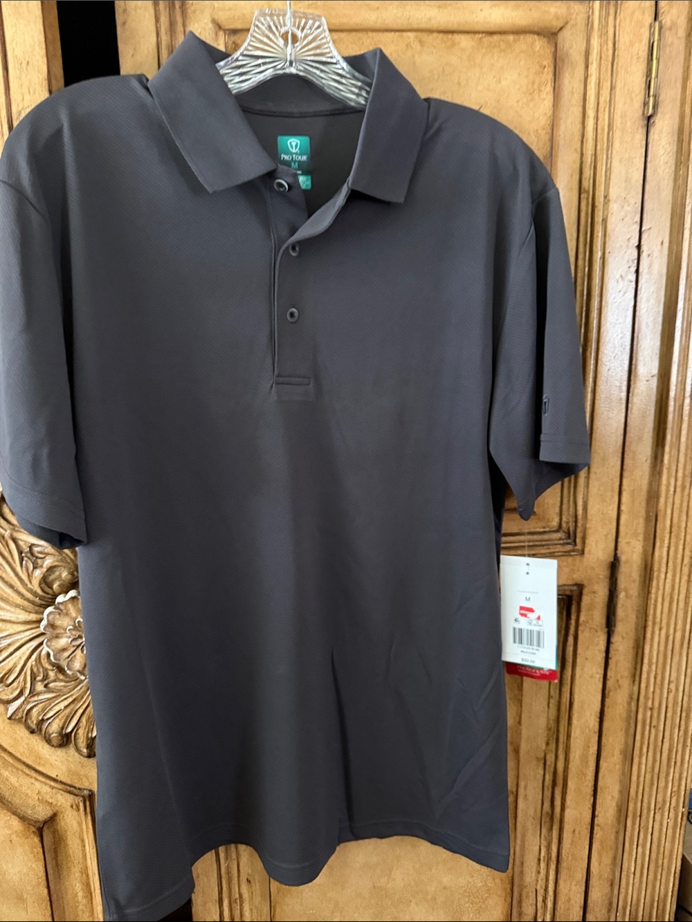 Men's Charcoal Performance Polo
